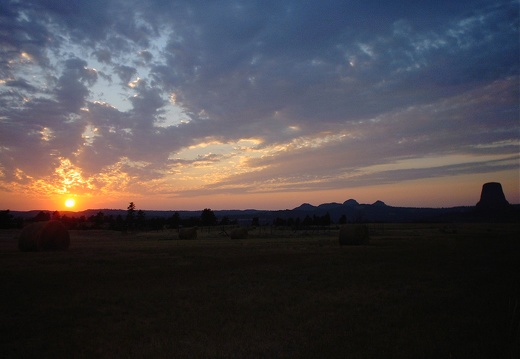 Wyoming Sunset At Devil's Tower